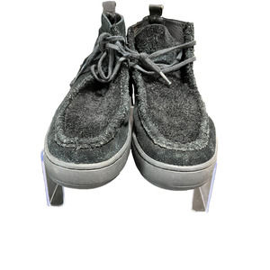 Calvin Klein Black Suede Nero Boots Men's 8 Wallabee Style Free Shipping EUC